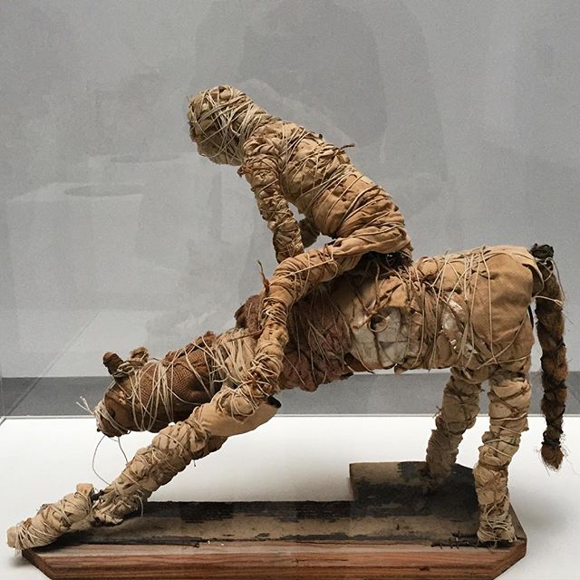 Joan Brown, Man on Horseback, 1957.