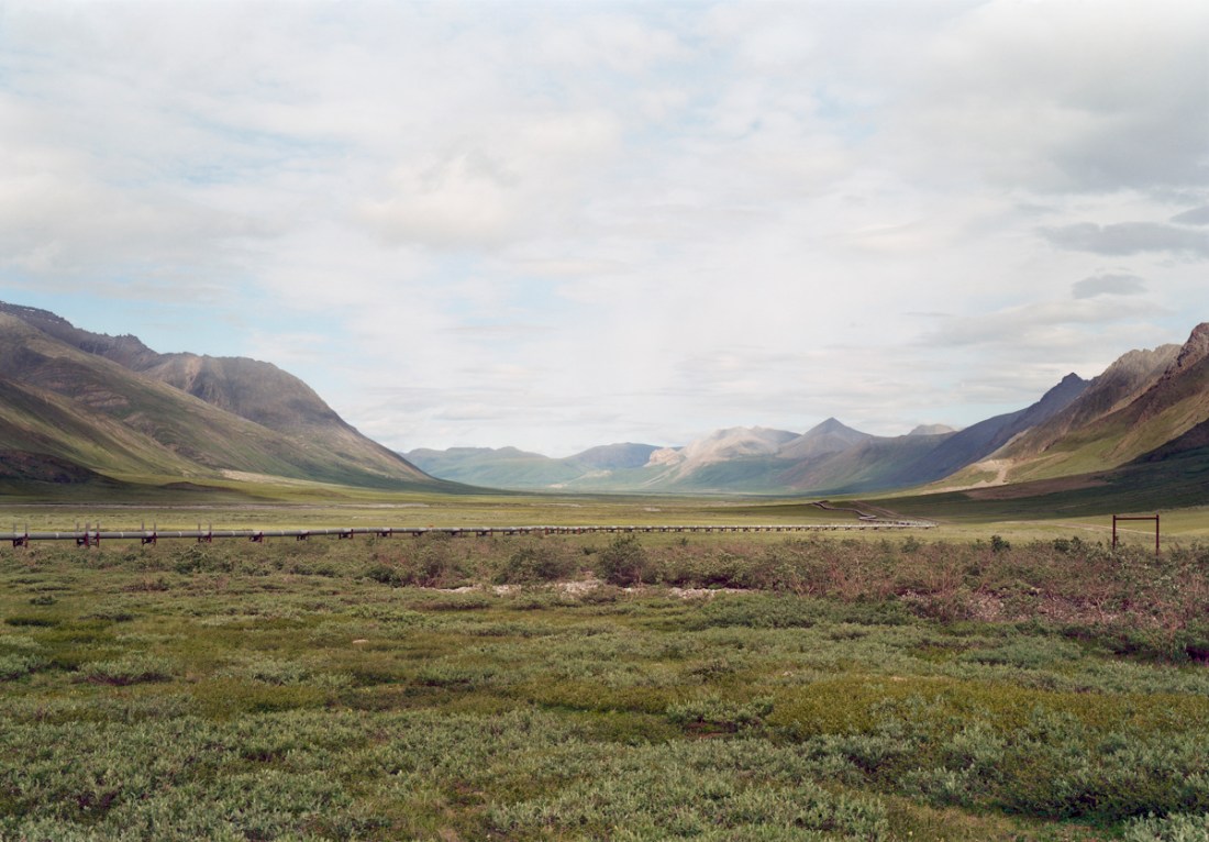 Victoria Sambunaris, Untitled (Alaskan pipeline at Atigun Pass), Brooks Range, AK, 2003.