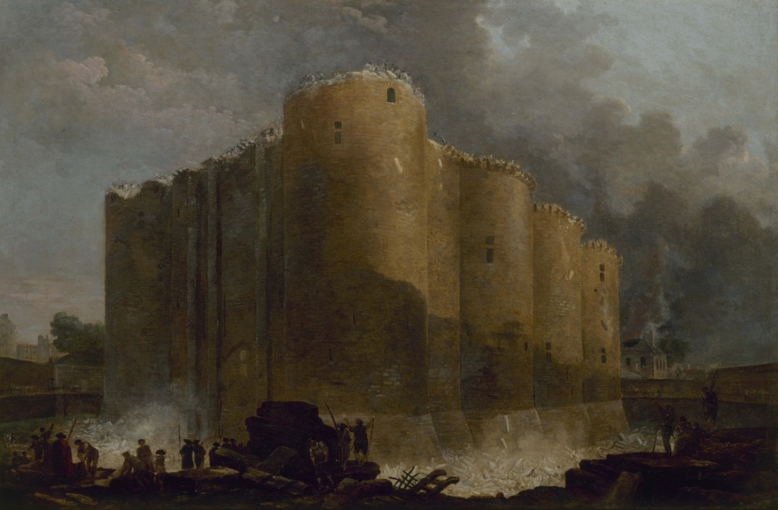 Hubert Robert, "La Bastille, dans les premiers jours de sa dÈmolition, 20 juillet 1789," 1789.