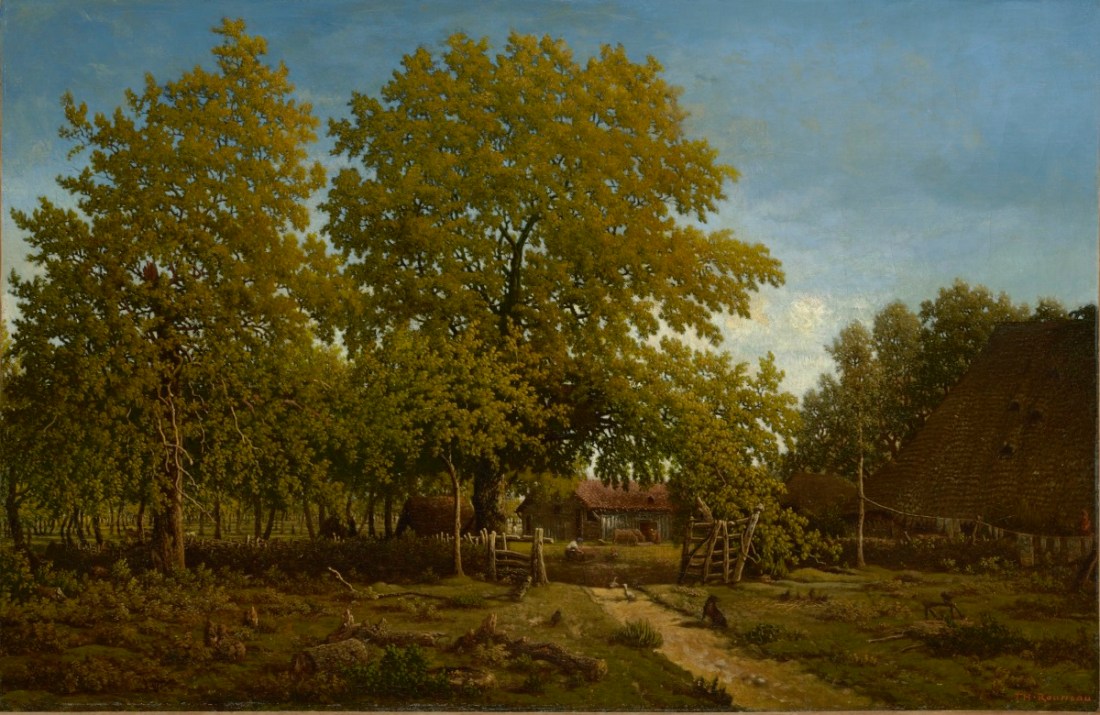 Théodore Rousseau, Farm in Les Landes, ca. 1852-67.