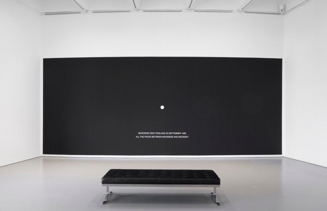 Hamish Fulton, Moonrise Kent England, 30 September 1985, 1985.