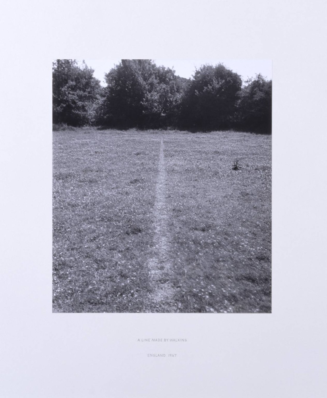 Richard Long, A Line Made By Walking, 1967.