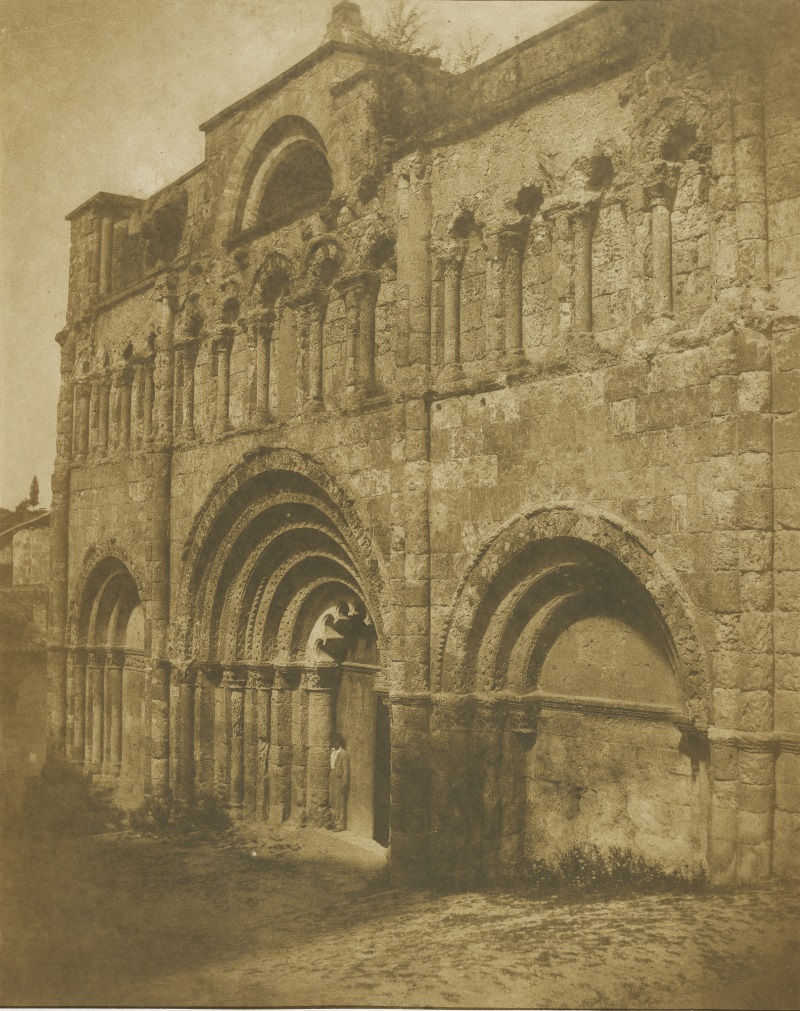 Gustave Le Gray and Auguste Mestral, West Facade, Church of Saint-Jacques, Aubeterre, 1851.