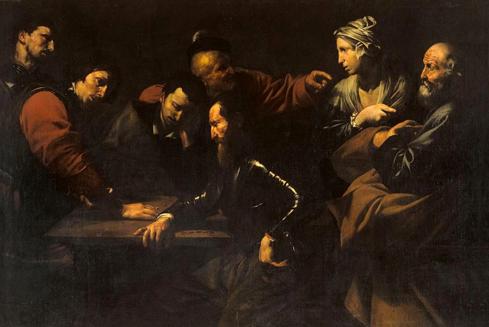 Jusepe de Ribera, The Denial of St. Peter, ca. 1615.