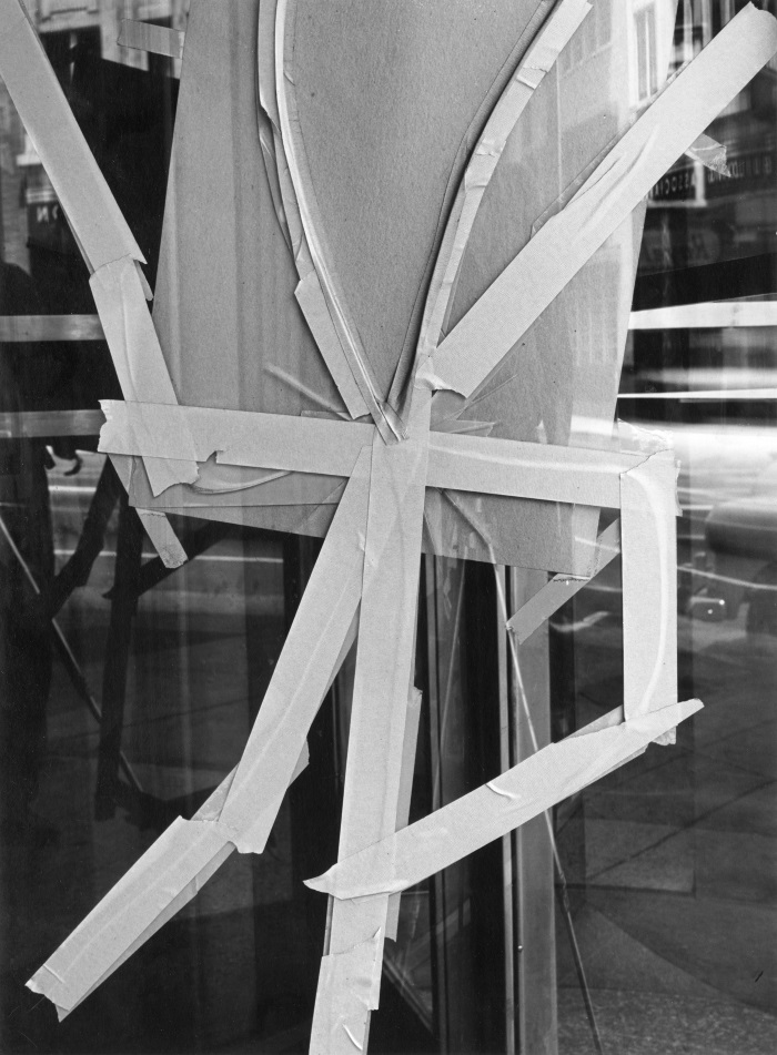 Cranston Ritchie, Untitled [Cracked  window coveredby tape], ca. 1956-61.