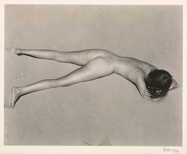 Edward Weston, Nude on Sand, Oceana, 1936.