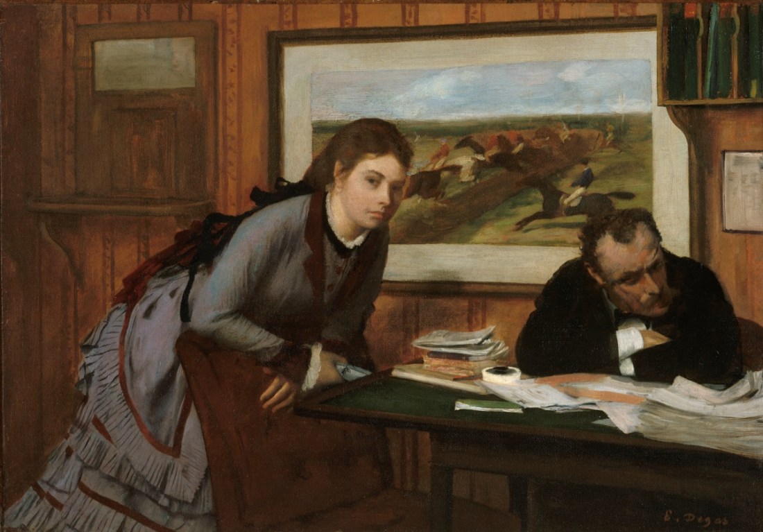 Edgar Degas, Sulking, c. 1870.