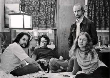 Phel Steinmetz, [The San Diego group, c. 1976. From left: Allan Sekula, Fred Lonidier, Phel Steinmetz, and Martha Rosler.], c. 1976.