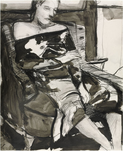 Richard DIebenkorn, Untitled (Woman Seated in a Chair), 1963.