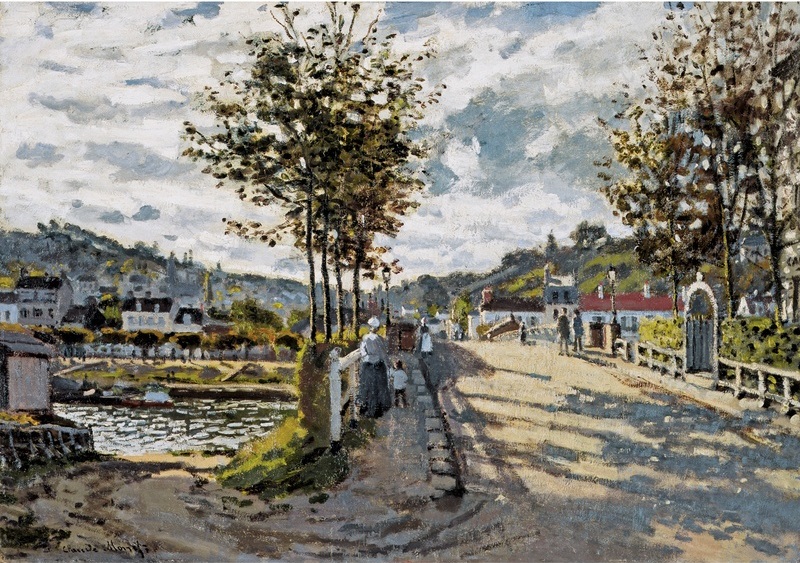 Claude Monet, Bridge at Bougival, 1869.