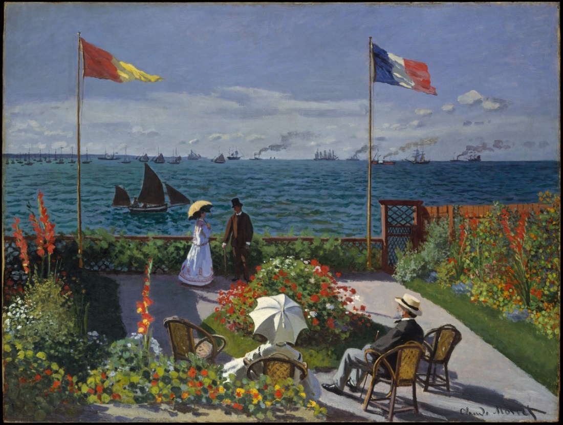 Claude Monet, Terrace of Sainte-Adresse, 1867.