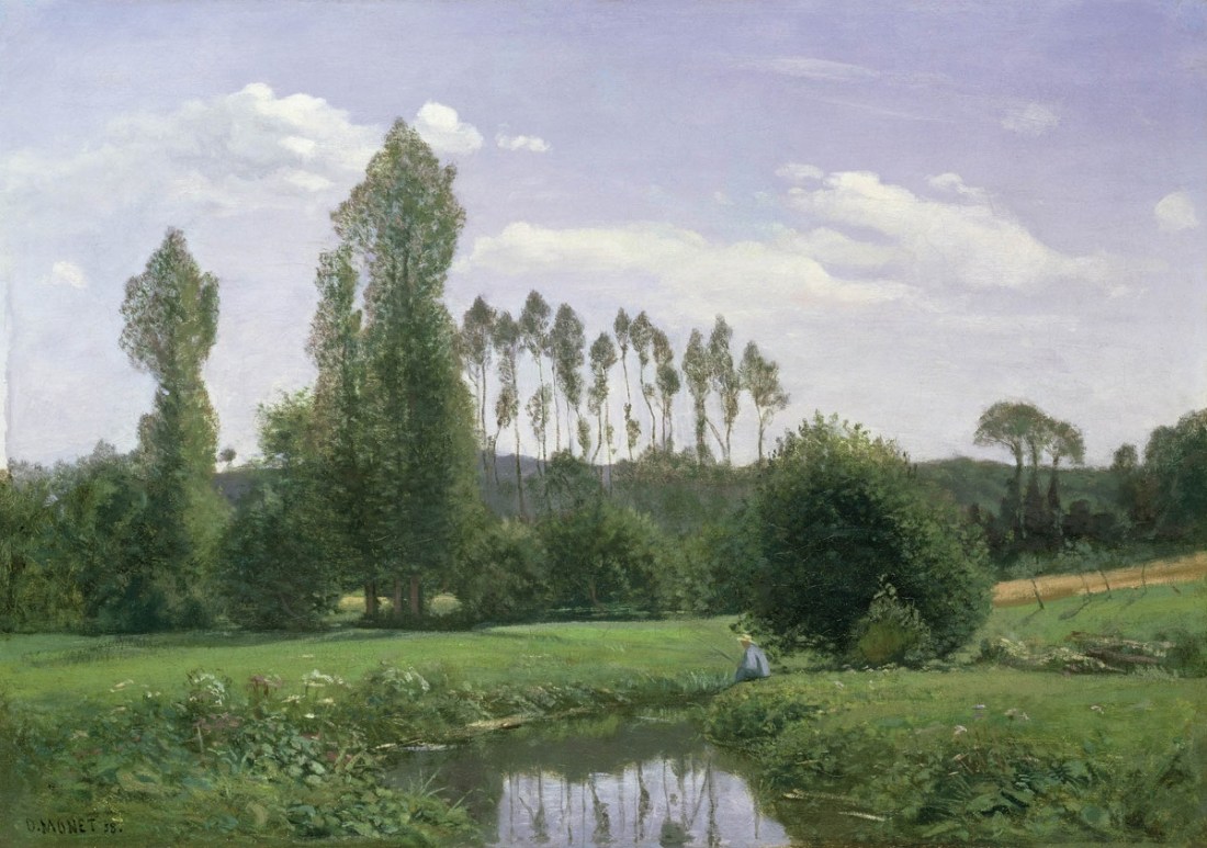 Claude Monet, View Near Rouelles, 1858.