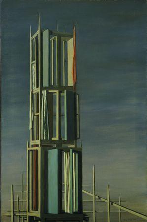Kay Sage, Hyphen, 1954.
