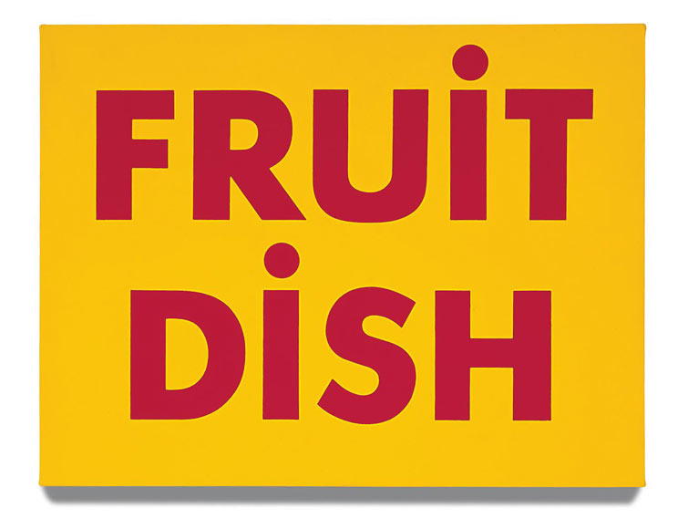 Kay Rosen, Still Life, 1993.